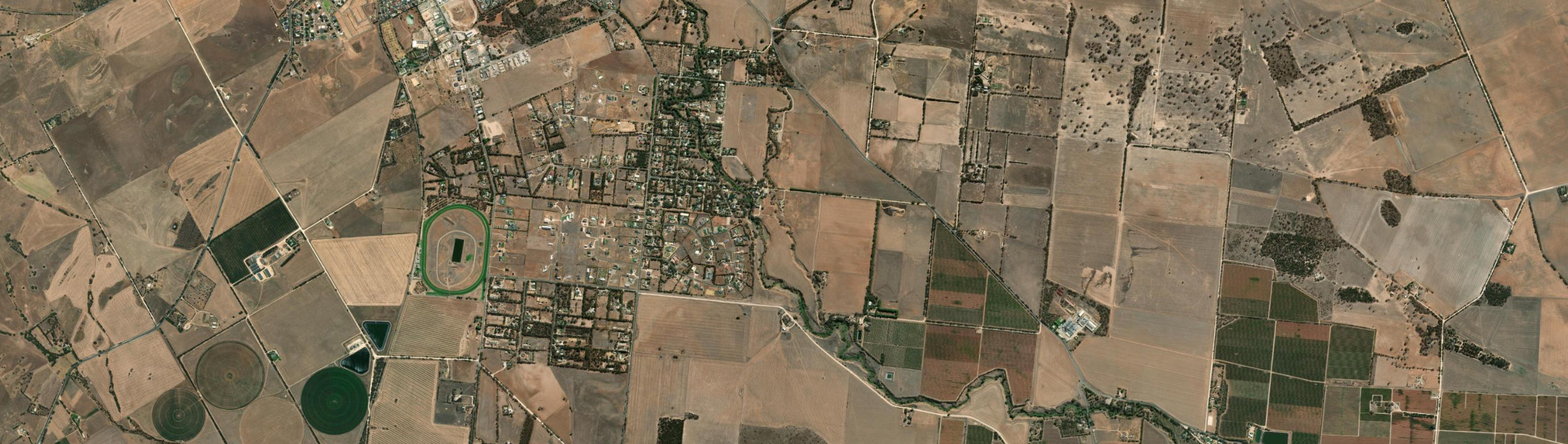 Aerial view of Willyaroo, SA
