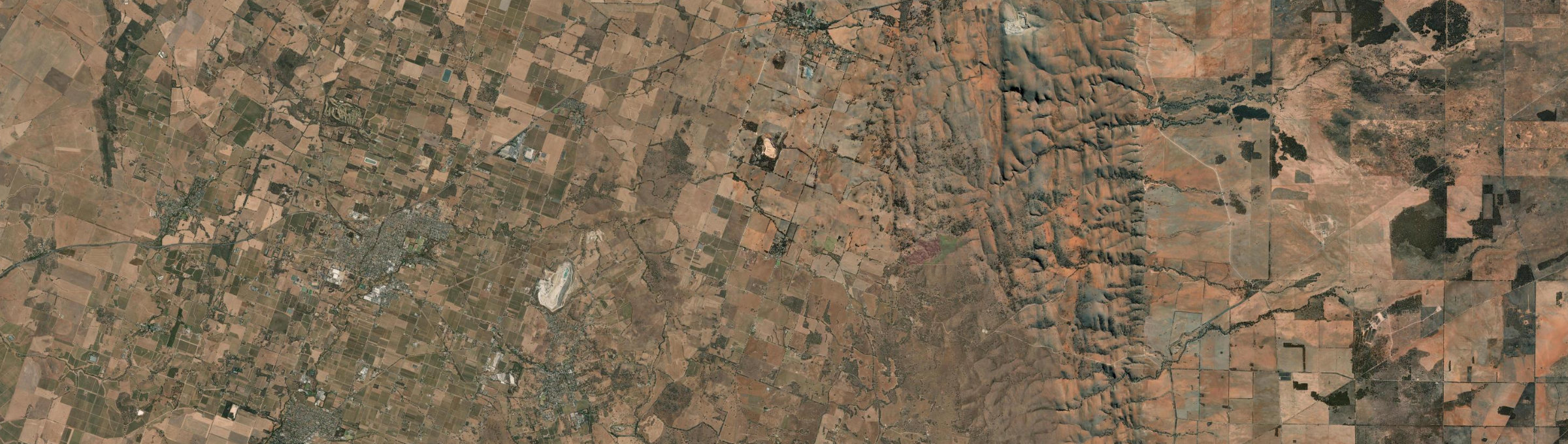 Aerial view of Moculta, SA