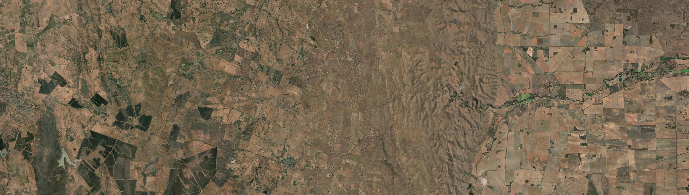Aerial view of Eden Valley, SA