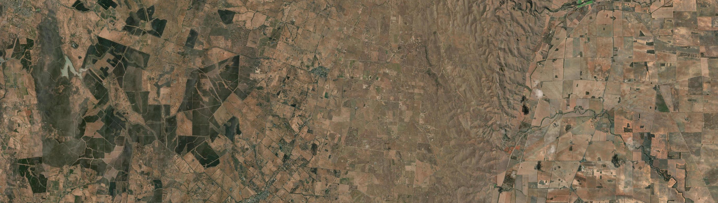 Aerial view of Springton, SA