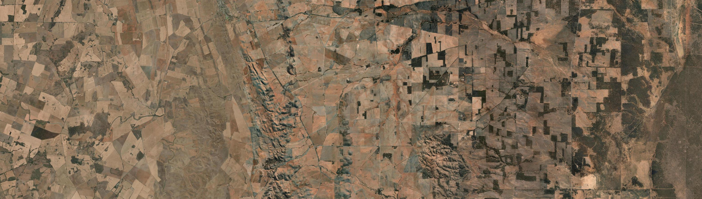 Aerial view of Neales Flat, SA