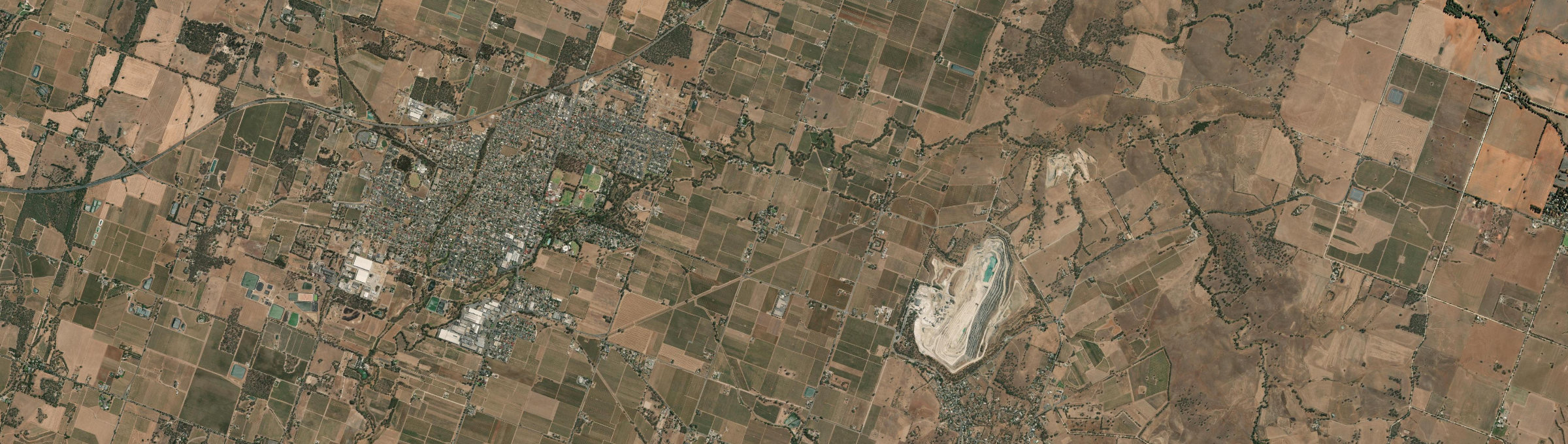 Aerial view of Light Pass, SA