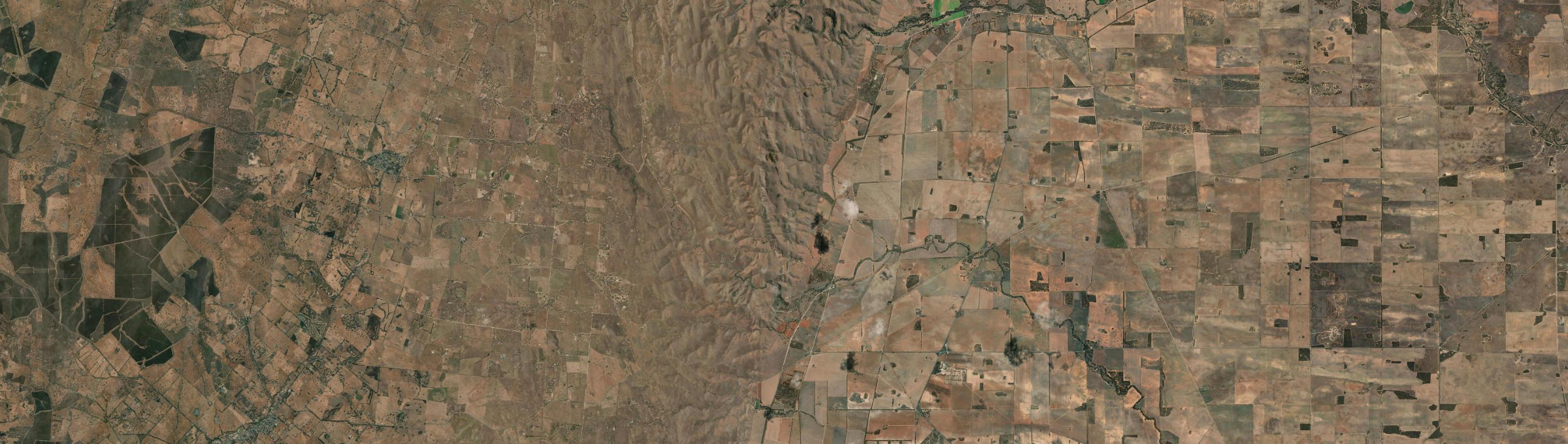 Aerial view of Sanderston, SA