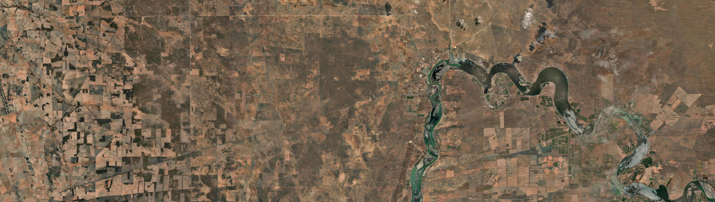 Aerial view of Eba, SA