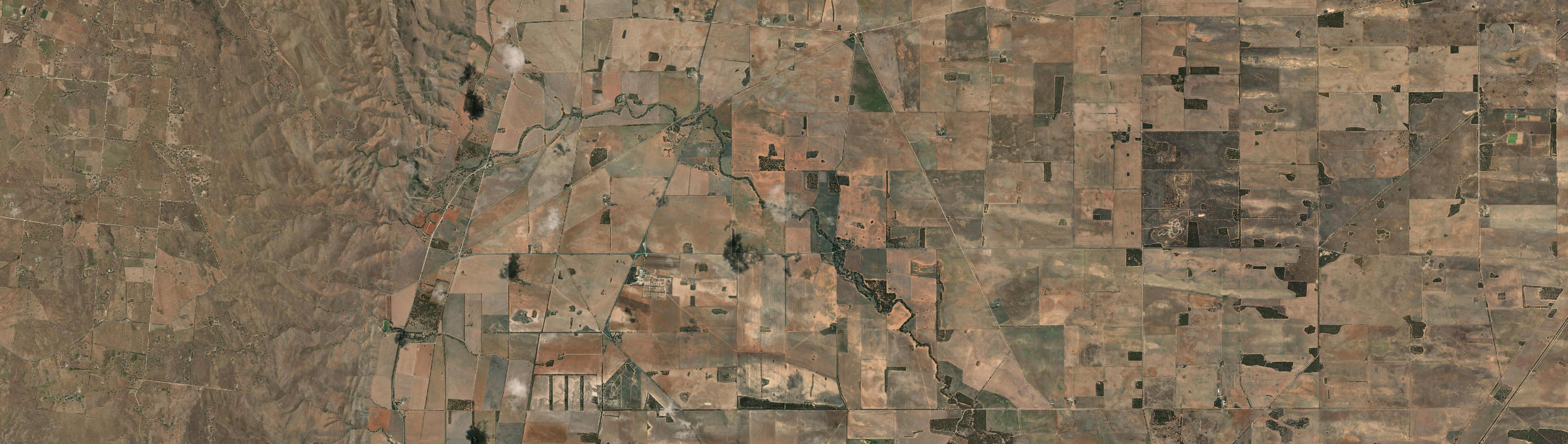 Aerial view of Angas Valley, SA