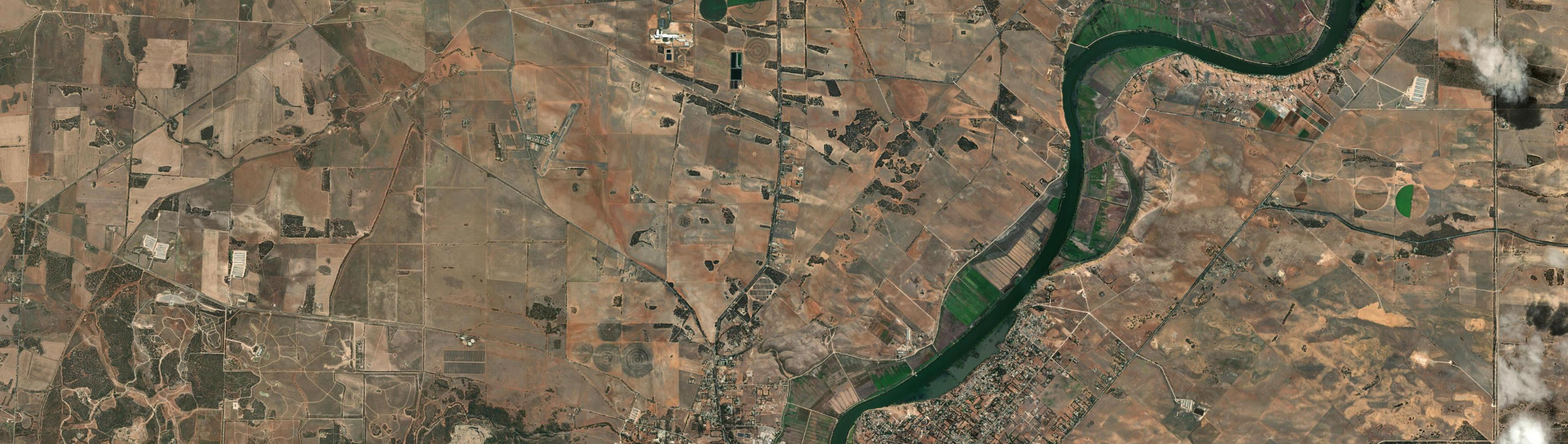 Aerial view of Murray Bridge North, SA
