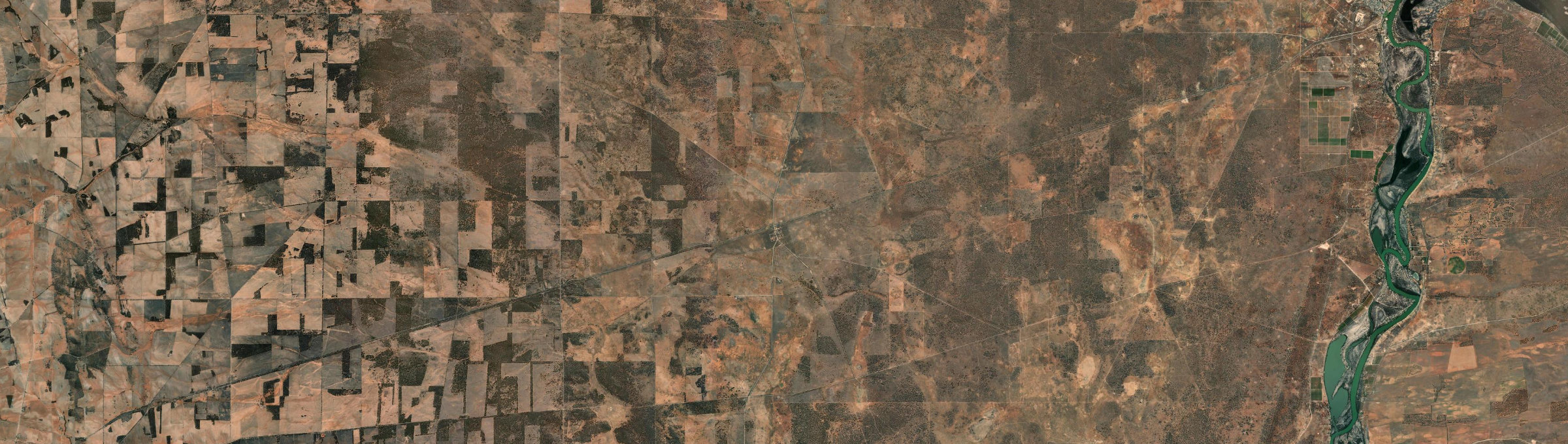 Aerial view of Mount Mary, SA