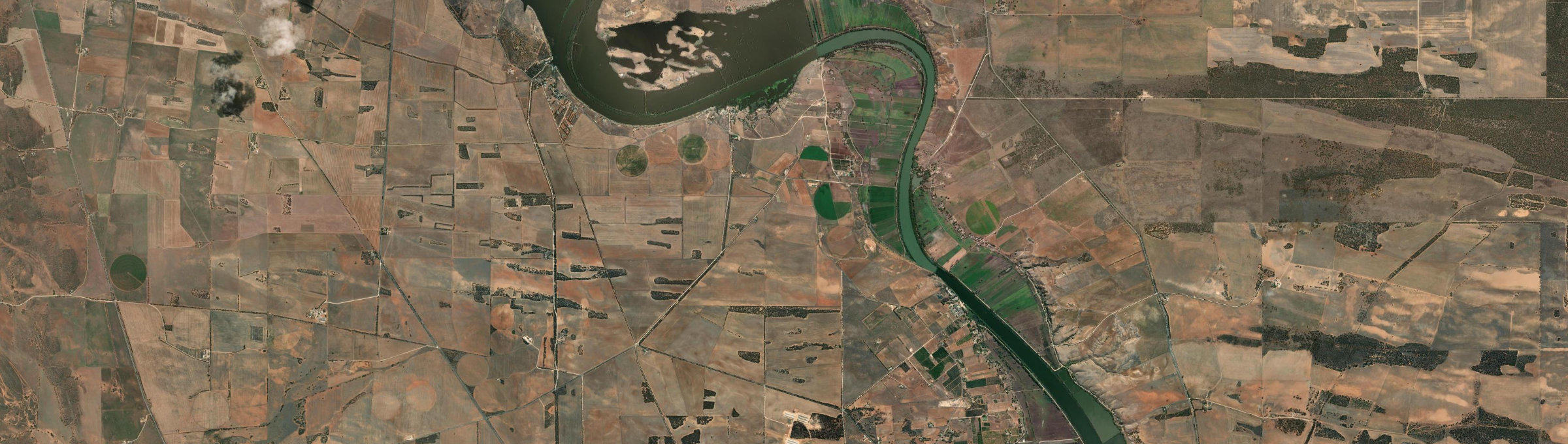 Aerial view of Wall Flat, SA