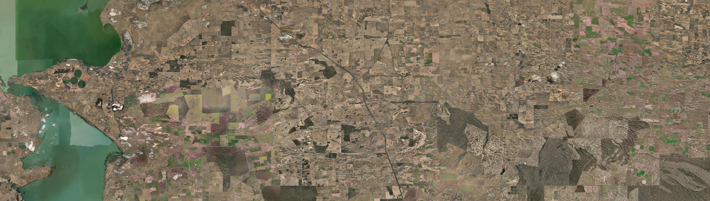 Aerial view of Yumali, SA
