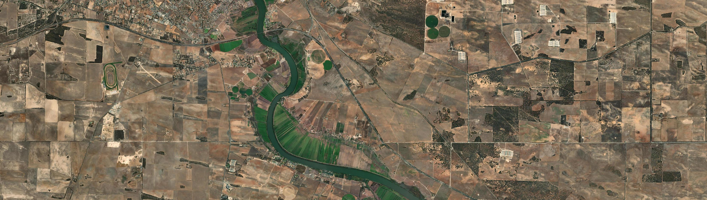 Aerial view of Monteith, SA
