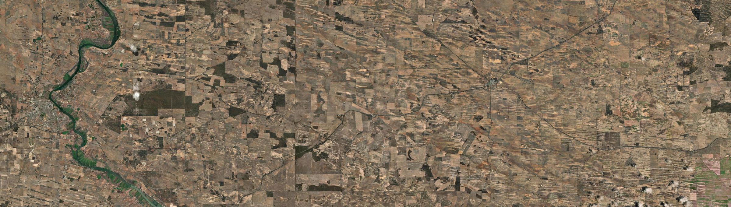 Aerial view of Wynarka, SA