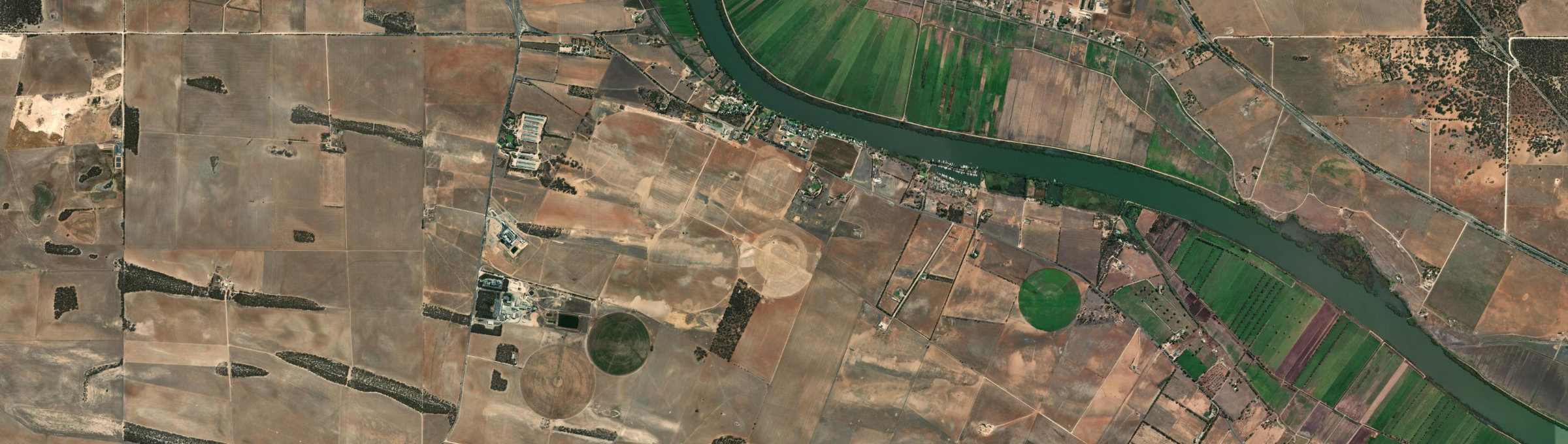 Aerial view of White Sands, SA