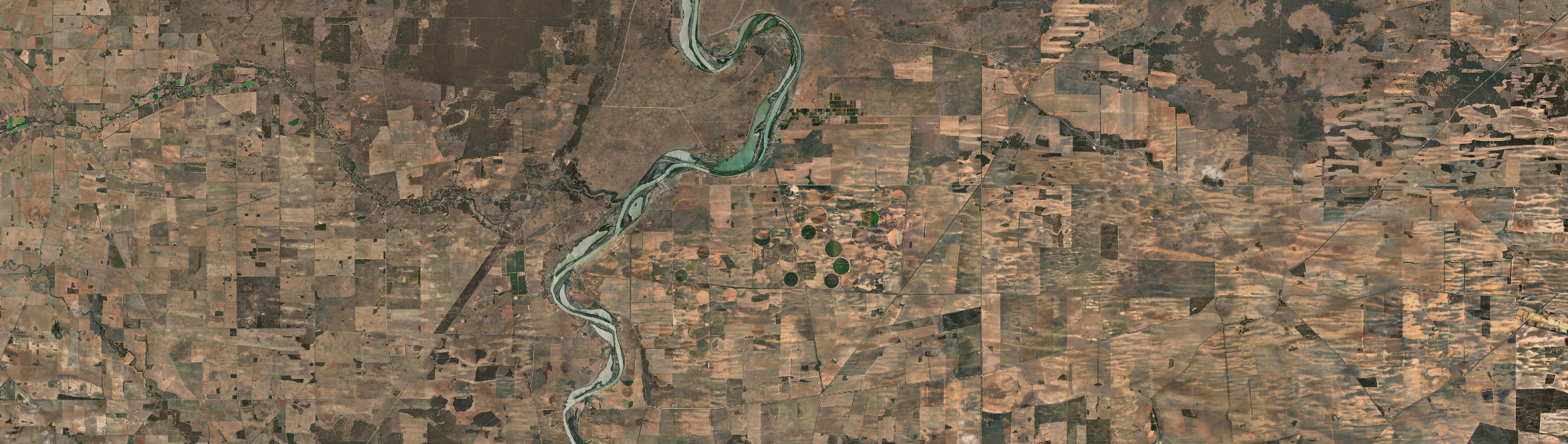 Aerial view of Nildottie, SA