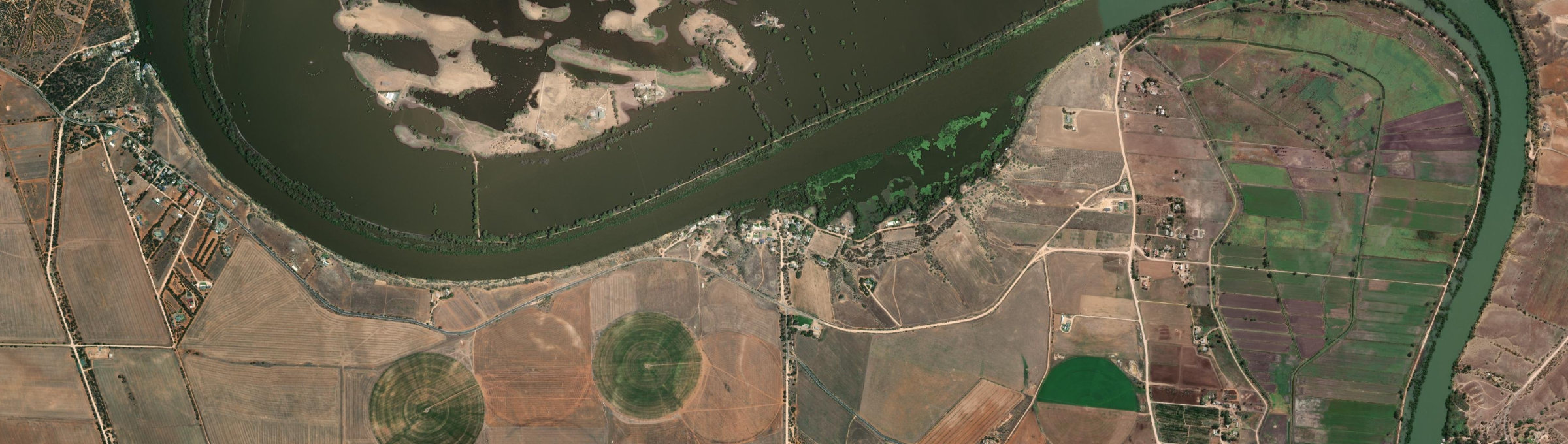 Aerial view of Zadows Landing, SA
