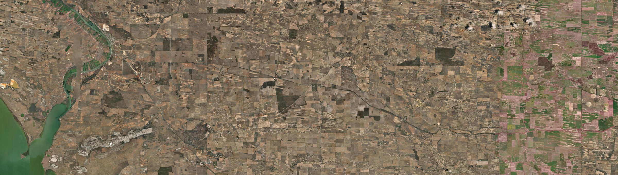 Aerial view of Sherlock (SA), SA
