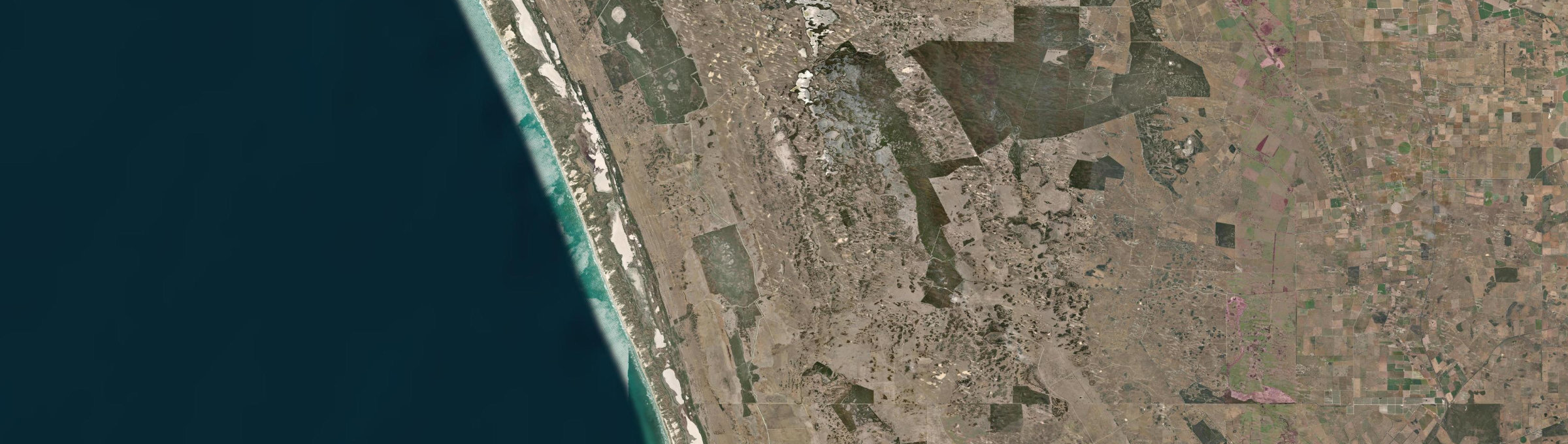 Aerial view of Tilley Swamp, SA