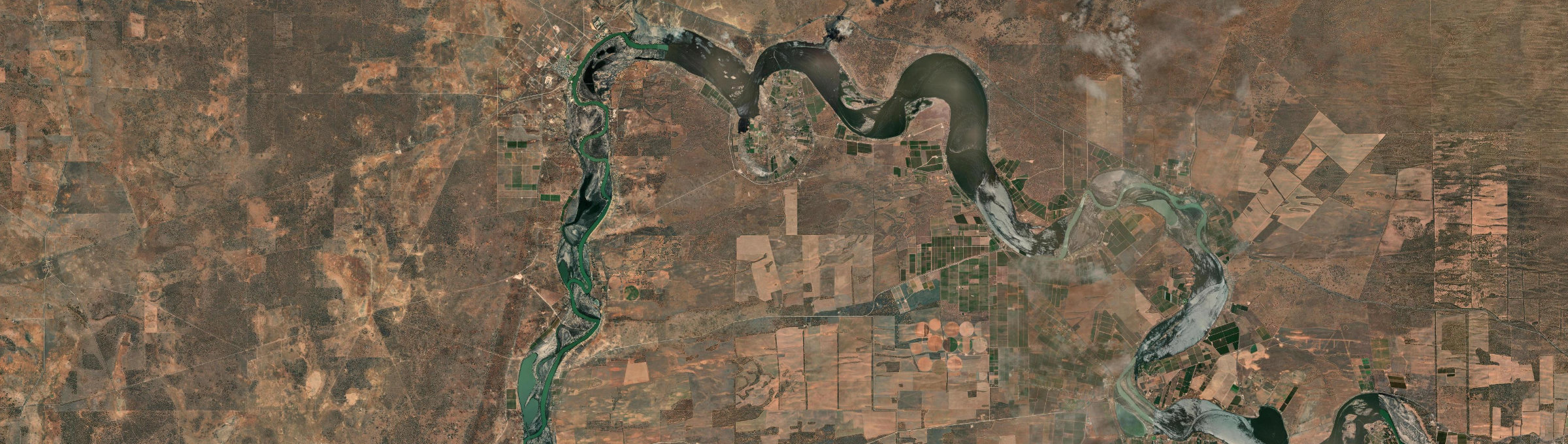 Aerial view of Cadell, SA