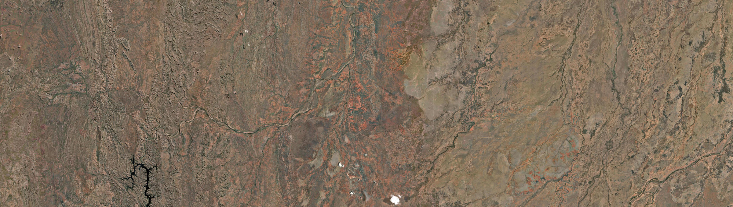 Aerial view of Three Rivers, QLD