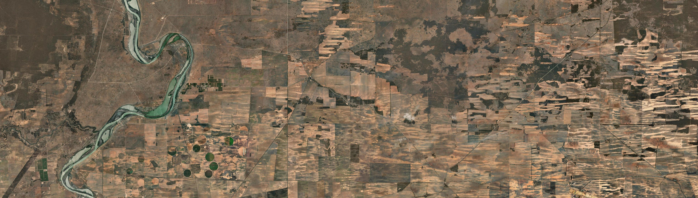 Aerial view of Bakara, SA