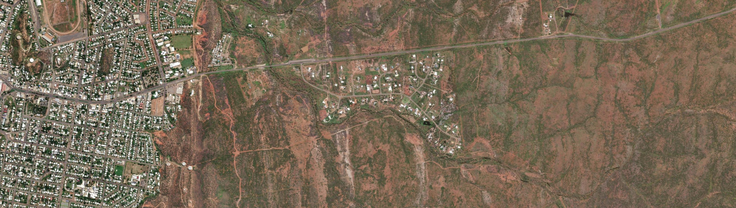 Aerial view of Breakaway, QLD