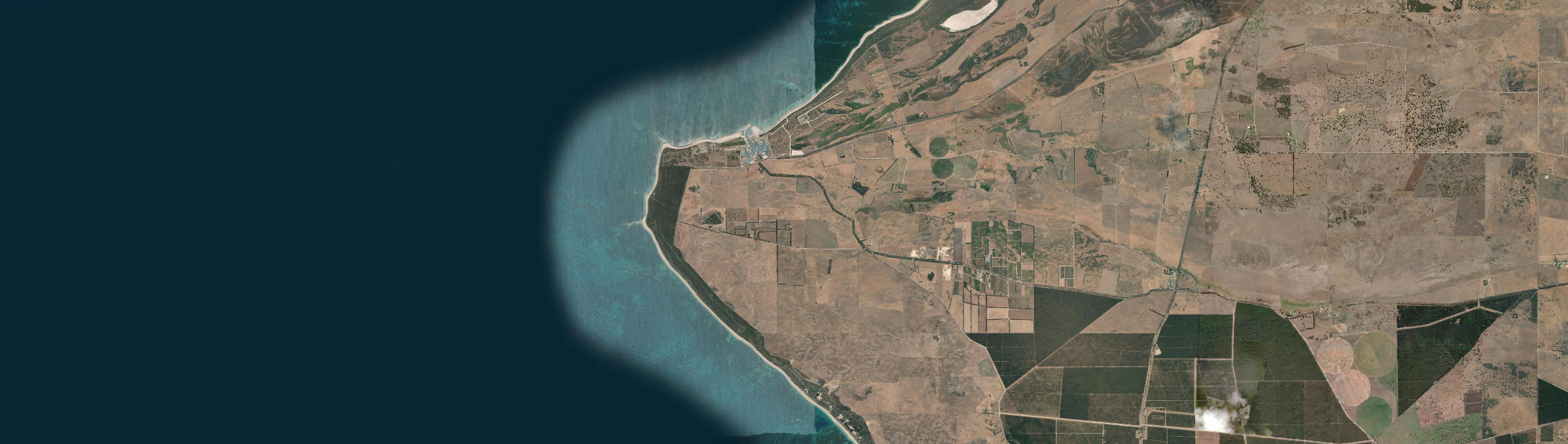 Aerial view of Cape Jaffa, SA