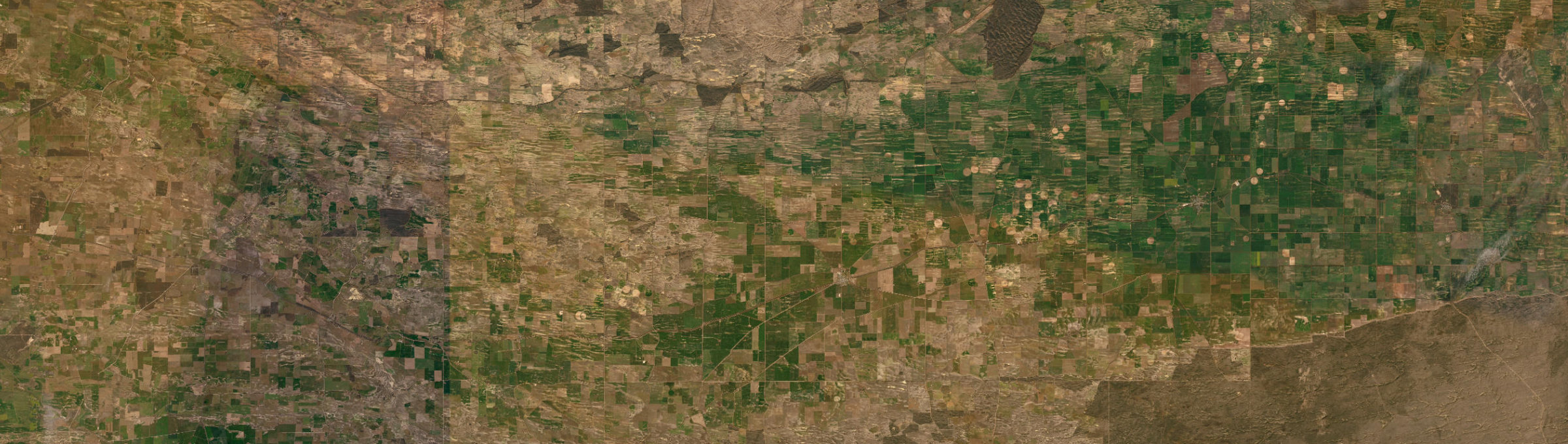 Aerial view of Lameroo, SA