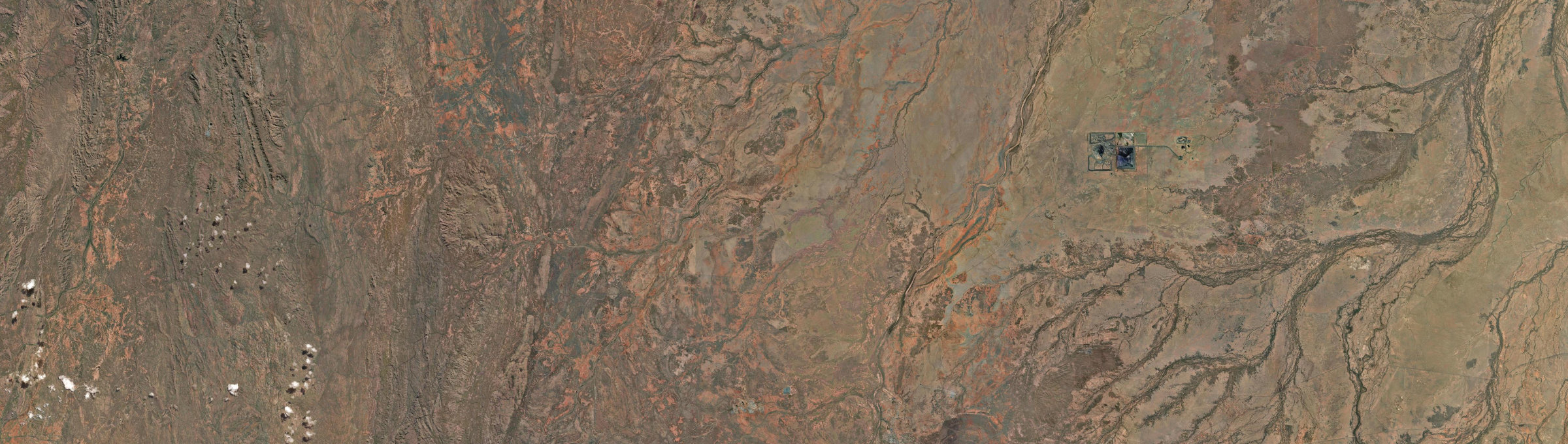 Aerial view of Cloncurry, QLD