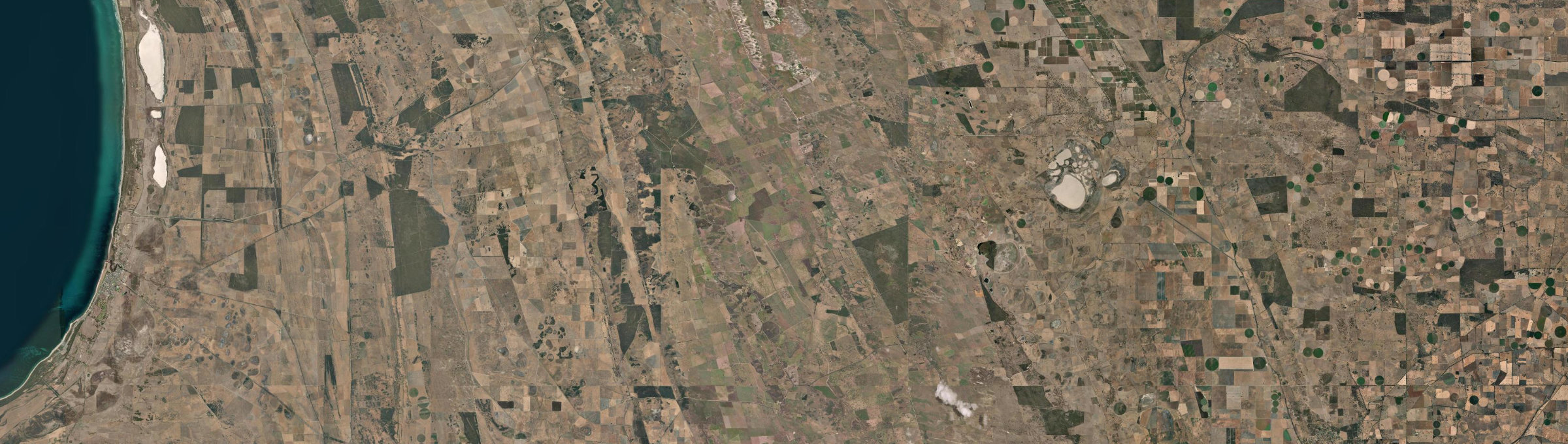 Aerial view of Woolumbool, SA