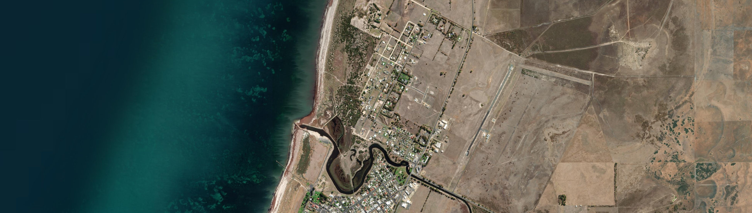 Aerial view of Rosetown, SA