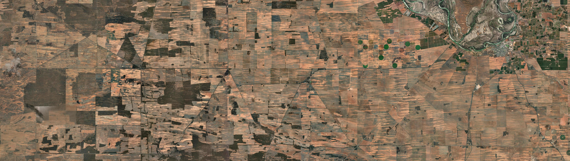 Aerial view of Wunkar, SA