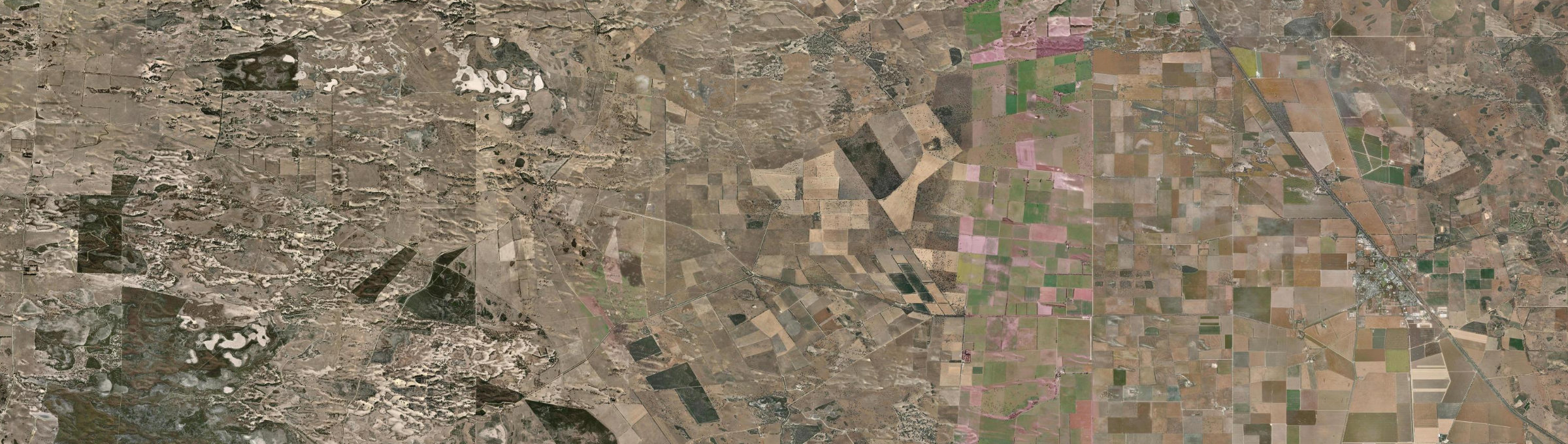 Aerial view of Mount Charles, SA