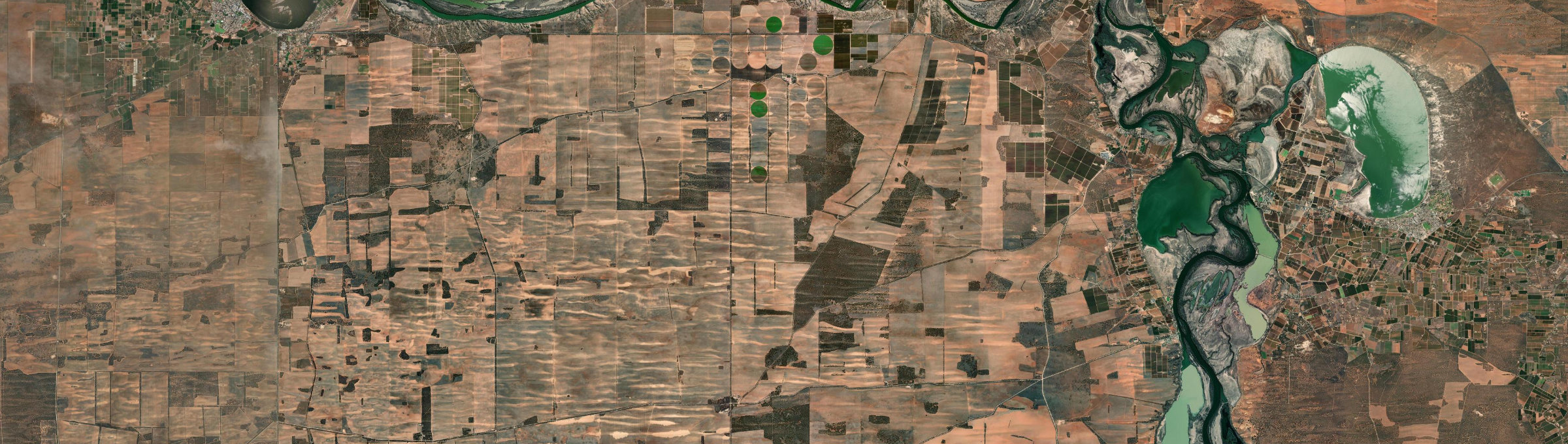 Aerial view of Woolpunda, SA