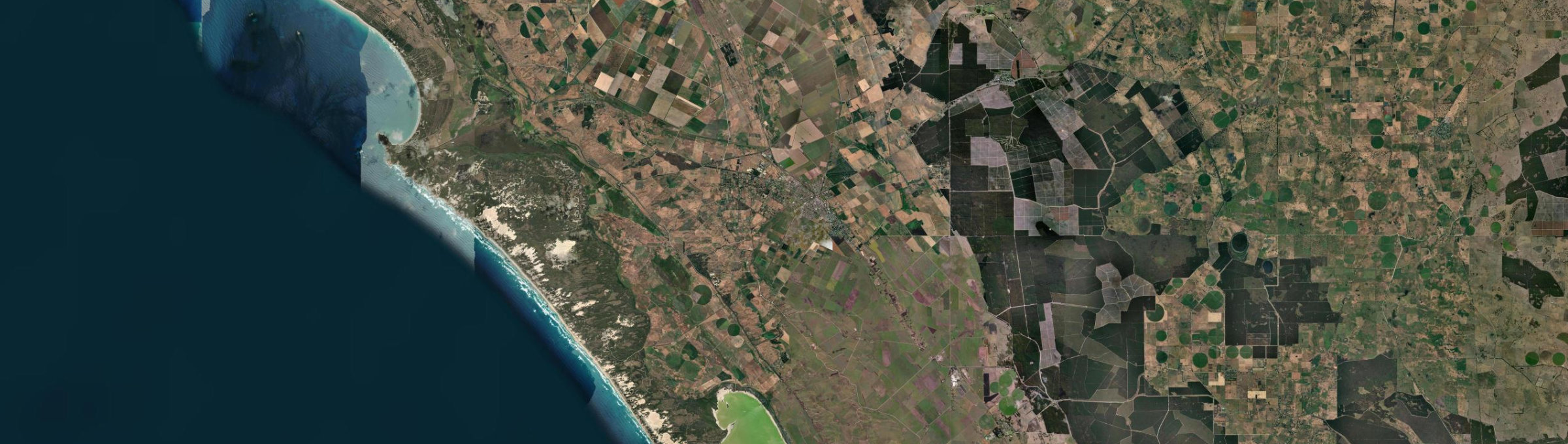 Aerial view of Millicent, SA