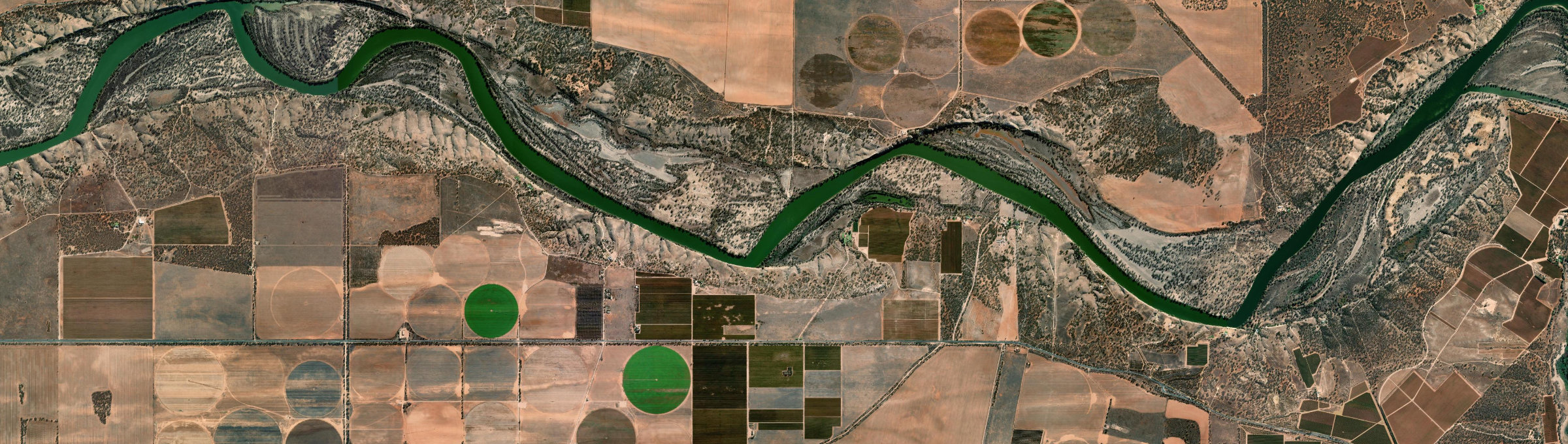 Aerial view of Wigley Flat, SA