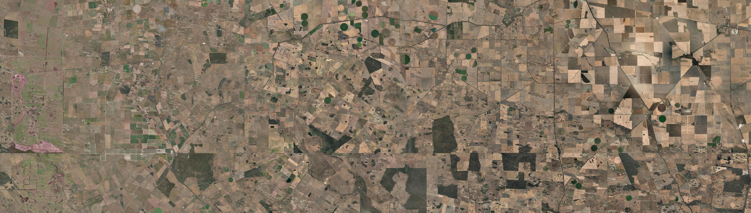 Aerial view of Mundulla West, SA