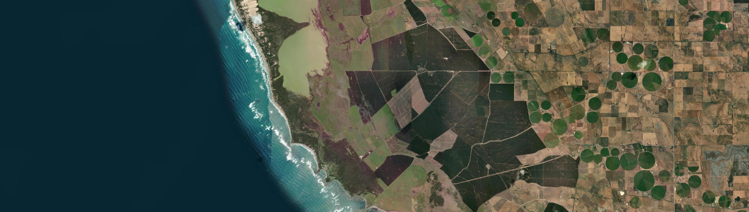 Aerial view of Carpenter Rocks, SA