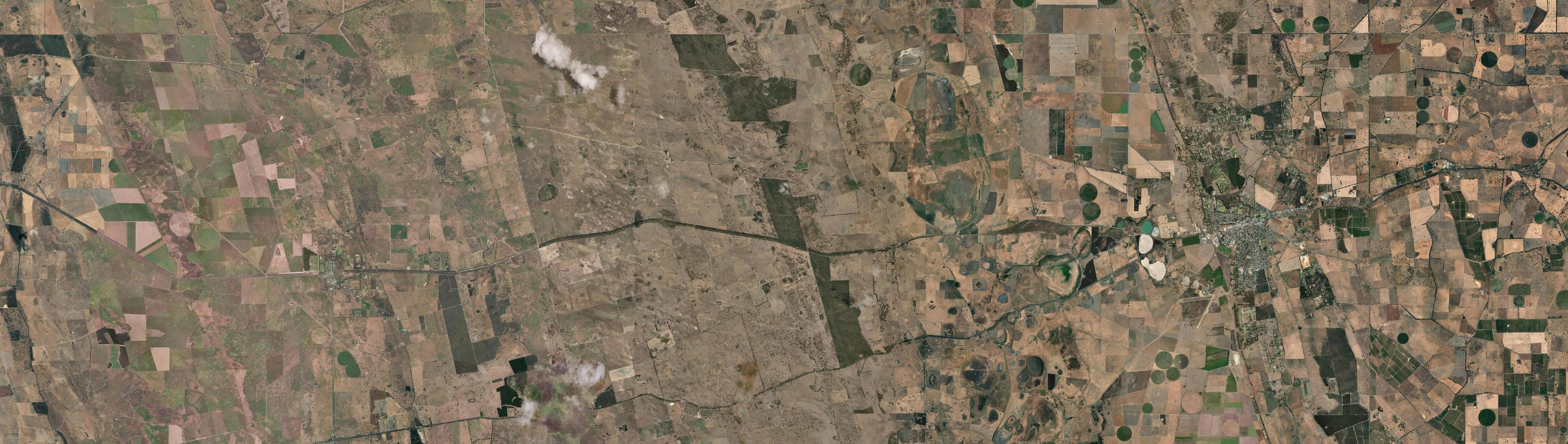 Aerial view of Stewart Range, SA