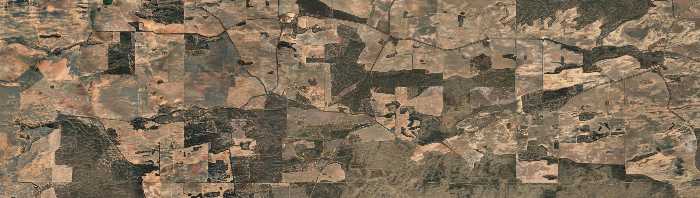 Aerial view of Schell Well, SA