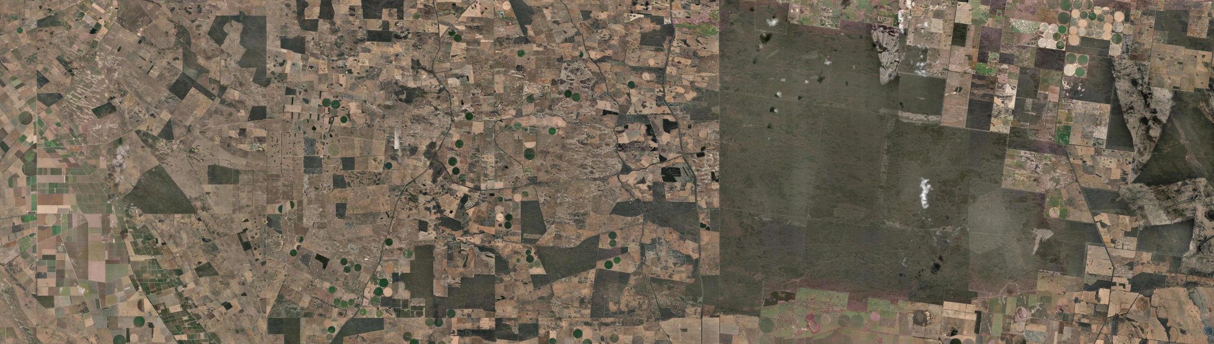 Aerial view of Bangham, SA