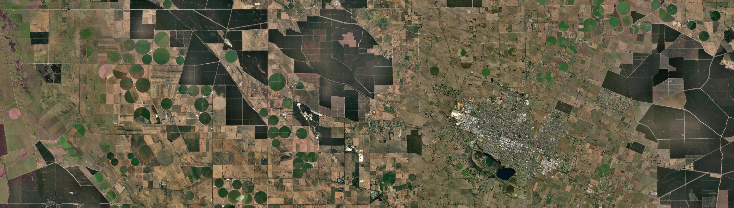 Aerial view of Compton, SA