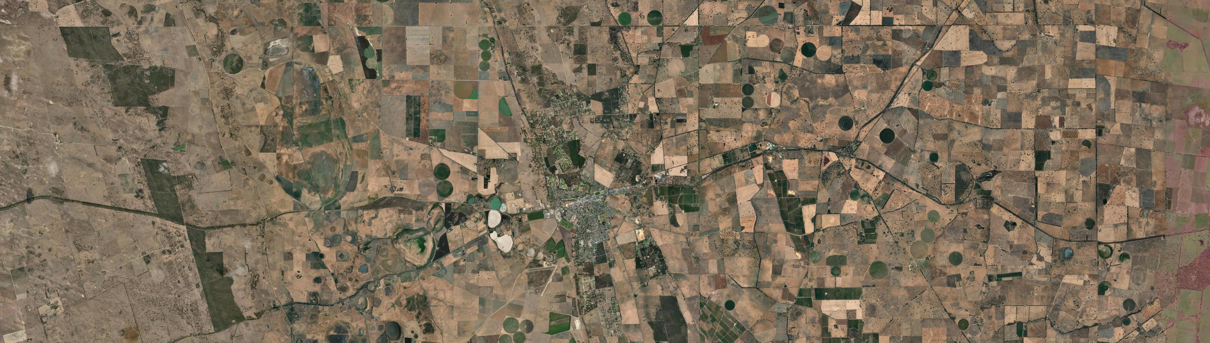 Aerial view of Naracoorte, SA