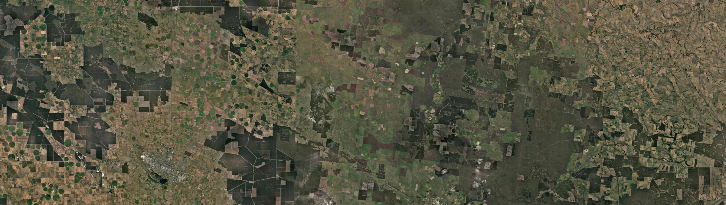 Aerial view of Strathdownie, VIC