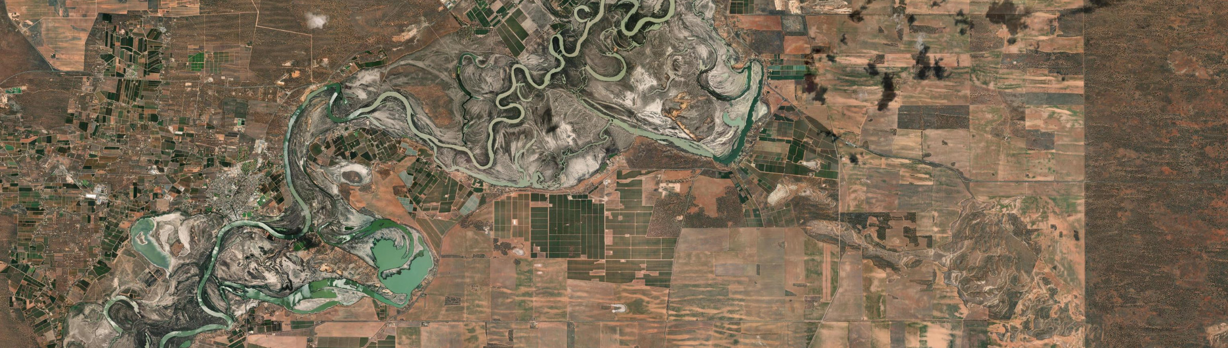 Aerial view of Pike River, SA