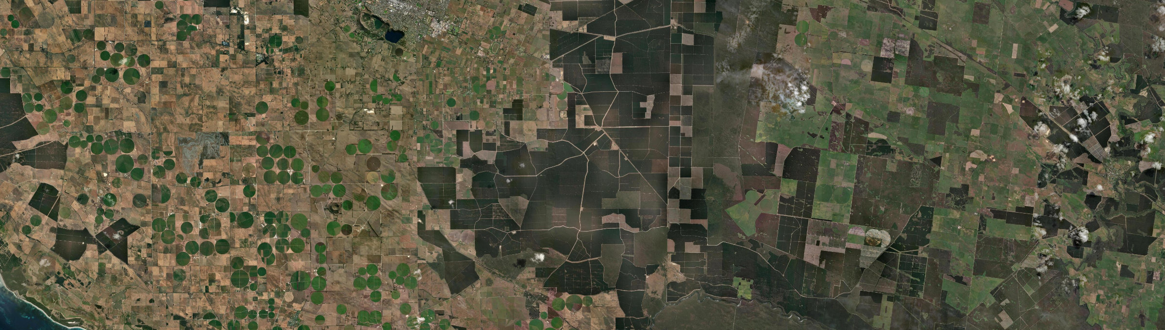 Aerial view of Caroline, SA