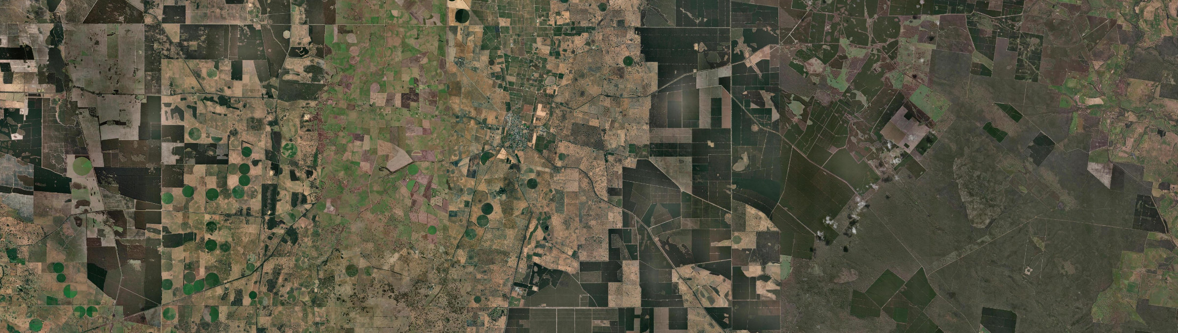 Aerial view of Penola, SA