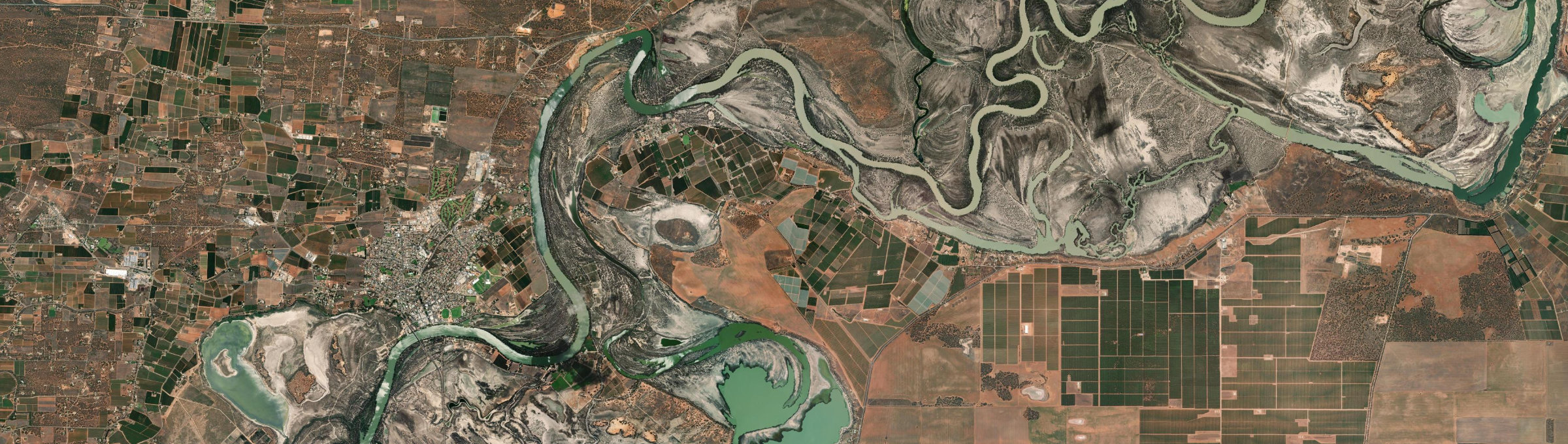 Aerial view of Lyrup, SA