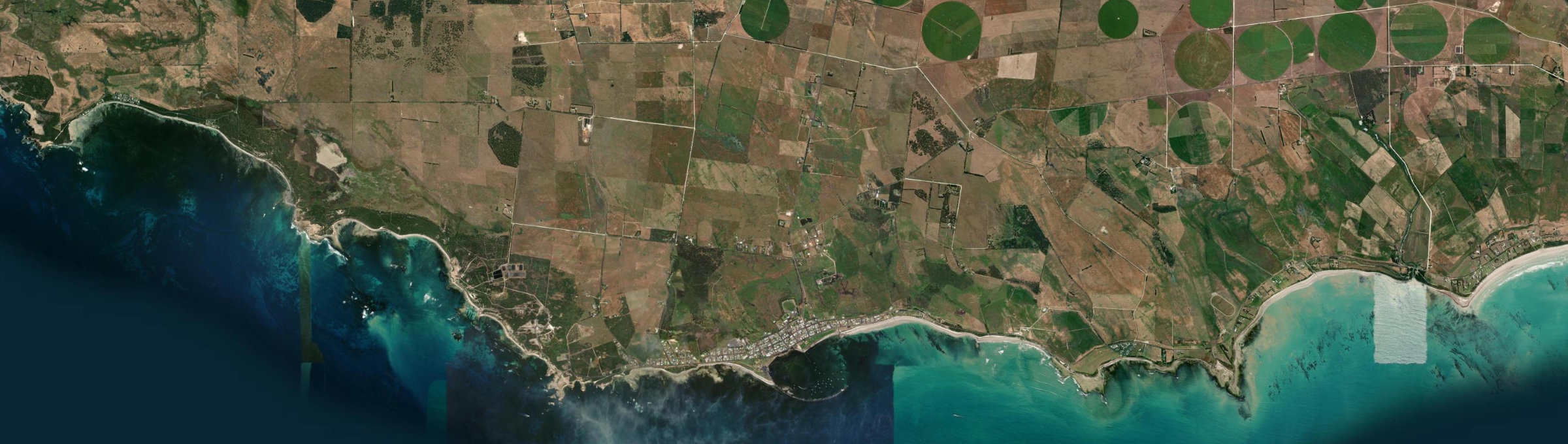 Aerial view of Port Macdonnell, SA