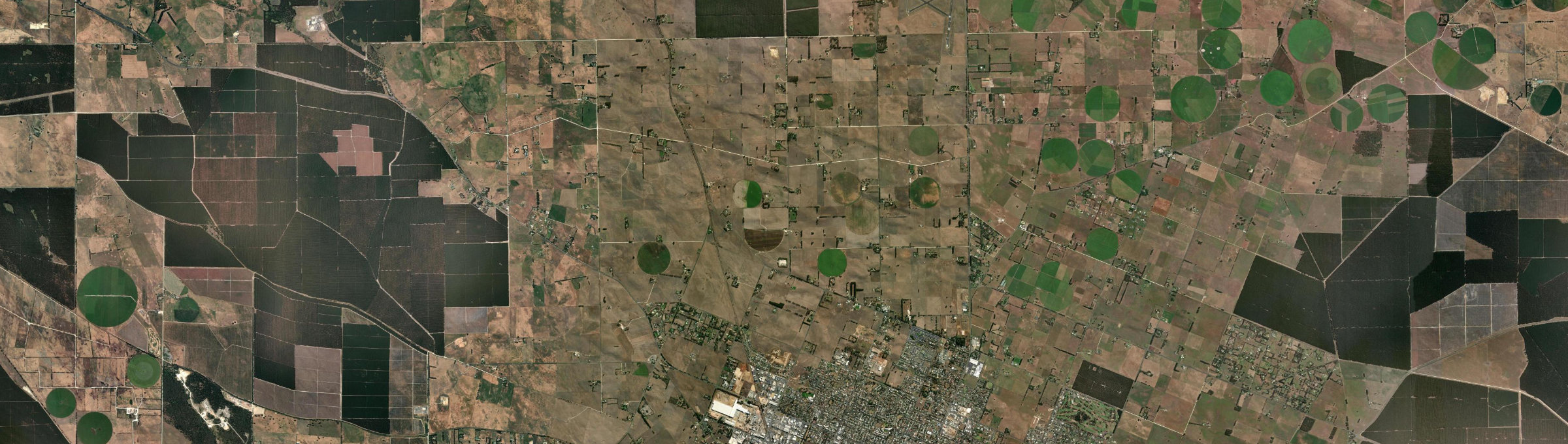 Aerial view of Suttontown, SA
