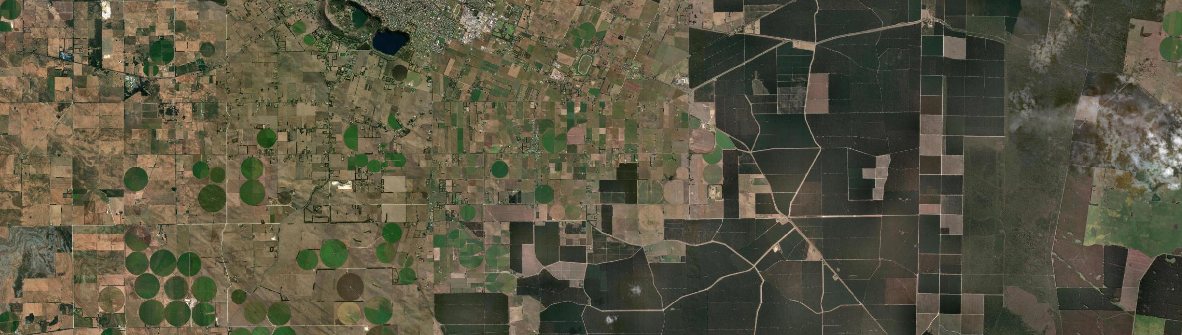 Aerial view of Yahl, SA