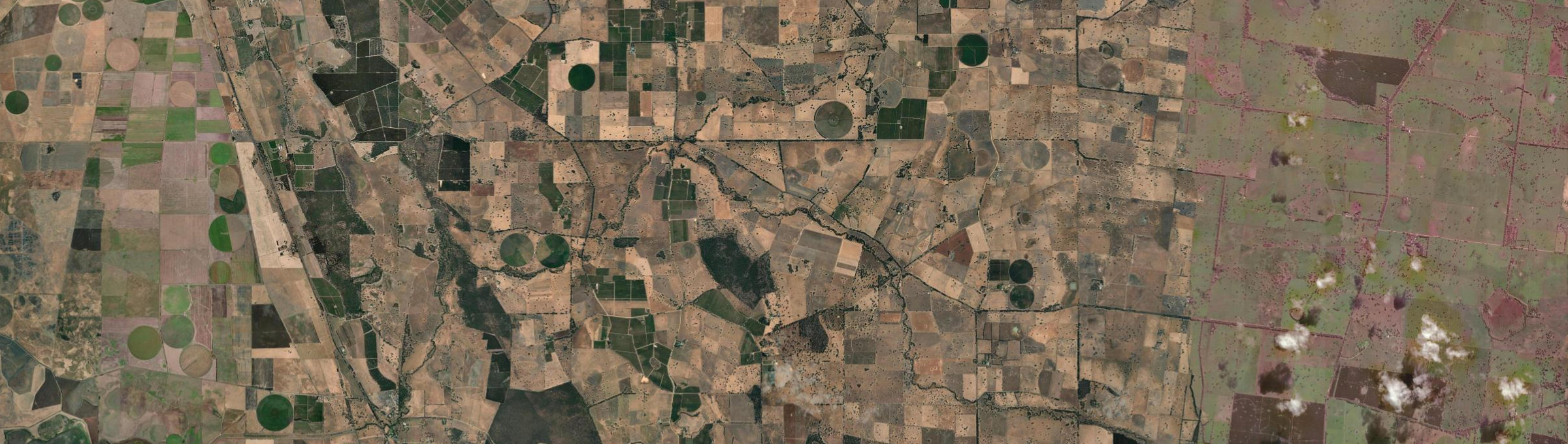 Aerial view of Koppamurra, SA